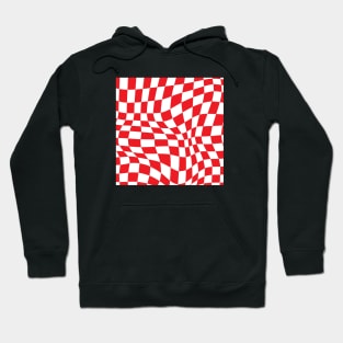 Arsenal Distorted Checkered Pattern Hoodie